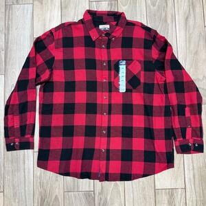 Magellan Outdoors Canyon Creek Flannel Shirt 2XL Buffalo Plaid Button Down NWT